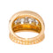 Bague 55 Bague en or rose et blanc 18 carats pavée de diamants 58 Facettes 4387240CN