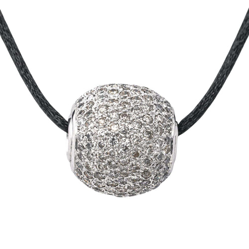 Pendentif Pendentif en or blanc 18 carats serti de diamants 58 Facettes 4388290CN
