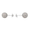 Boucles d'oreilles Boucles d’oreilles boules en or blanc 18 carats et diamants 58 Facettes 4388291CN