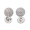 Boucles d'oreilles Boucles d’oreilles boules en or blanc 18 carats et diamants 58 Facettes 4388291CN