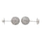 Boucles d'oreilles Boucles d’oreilles boules en or blanc 18 carats et diamants 58 Facettes 4388291CN