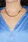 Collier Collier maille double haricot en or jaune 18 carats 58 Facettes 4396461CN