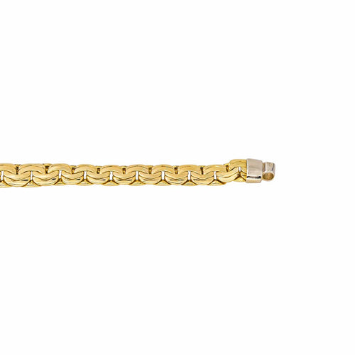 Collier Collier maille double haricot en or jaune 18 carats 58 Facettes 4396461CN