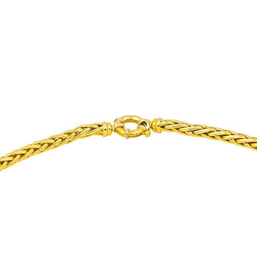 Collier Collier chaîne maille palmier en or jaune 18 carats 58 Facettes 4403430CN