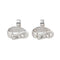 Boucles d'oreilles Chopard Happy Diamonds - Boucles d’oreilles dormeuses en or blanc et diamants 58 Facettes 4410625CN