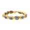 Bracelet Bracelet en or jaune 18 carats serti de saphirs ovales 58 Facettes 4416916RV
