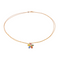 Collier Collier motif floral en or rose 18K avec saphirs, rubis et diamants 58 Facettes 4421486RV