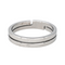 Bague 52 Dinh Van Seventies - Bague alliance PM en or blanc 18 carats 58 Facettes 4424864CN