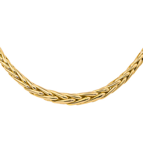 Collier Caplain Paris - Collier maille palmier en or jaune et saphir 58 Facettes 4438905CN