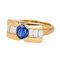 Bague 52 Bague en or jaune 18 carats au saphir et diamants 58 Facettes 4442221RV