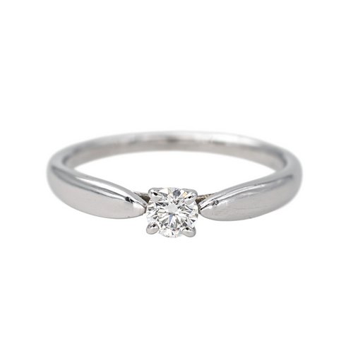 Bague 51 Tiffany & Co Harmony - Bague solitaire en platine et diamant 58 Facettes 4443916RV