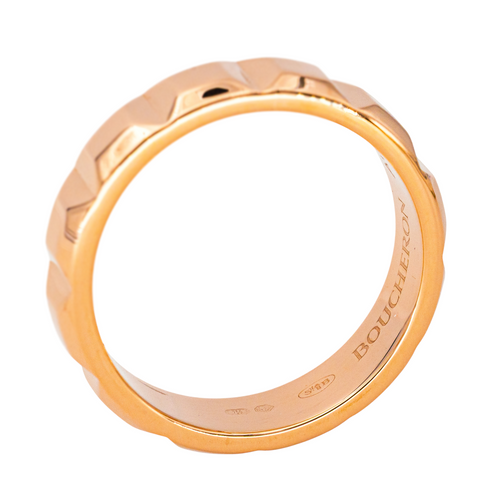 Bague 53 Boucheron Clou de Paris - Bague alliance en or rose 58 Facettes 4446753CN