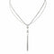 Collier Collier en or blanc 18 carats serti de diamants 58 Facettes 4450383CN