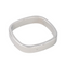 Bague 59 Dinh Van - Bague alliance carrée en or blanc 18 carats 58 Facettes 4463972CN