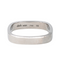 Bague 59 Dinh Van - Bague alliance carrée en or blanc 18 carats 58 Facettes 4463972CN
