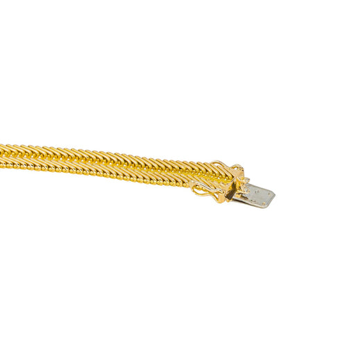 Collier Collier maille chevron en or jaune 18 carats 58 Facettes 4470155RV