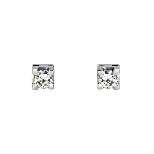 Boucles d'oreilles Boucles d’oreilles puces - Or blanc 18 carats et diamants 58 Facettes 4520967RV