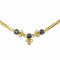 Collier Collier maille anglaise en or jaune avec saphirs et diamants 58 Facettes 4526721RV