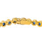 Bracelet Bracelet tennis en or jaune 18 carats serti de saphirs 58 Facettes 4526959CN