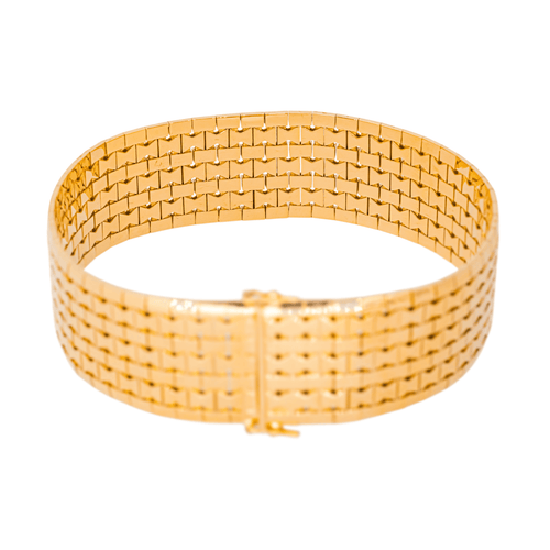 Bracelet Bracelet manchette en or jaune 18 carats 58 Facettes 4529046CN