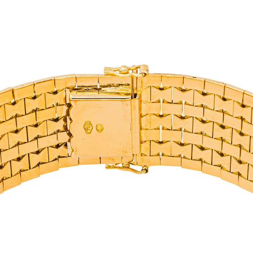 Bracelet Bracelet manchette en or jaune 18 carats 58 Facettes 4529046CN