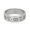 Bague 56 Gucci Icon Blossom - Bague en or blanc 18 carats émaillée 58 Facettes 4542627CN