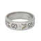 Bague 56 Gucci Icon Blossom - Bague en or blanc 18 carats émaillée 58 Facettes 4542627CN