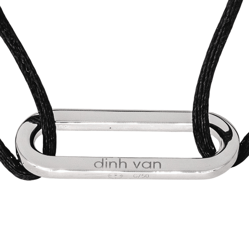 Bracelet Dinh Van Maillon - Bracelet cordon en or blanc 58 Facettes 4550214RV