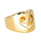 Bague 53 O.J. Perrin Cœur Légende - Bague cocktail cœur en or jaune 58 Facettes 4566120CN