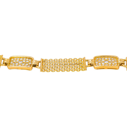 Bracelet Bracelet en or jaune 18 carats serti de diamants 58 Facettes 4568040CN