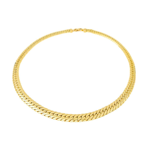 Collier Collier maille anglaise en or jaune 18 carats 58 Facettes 4584704CN