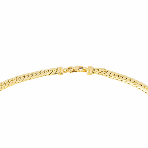 Collier Collier maille anglaise en or jaune 18 carats 58 Facettes 4584704CN