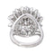 Bague 50 Bague cocktail en platine sertie de diamants 58 Facettes 4585551RV