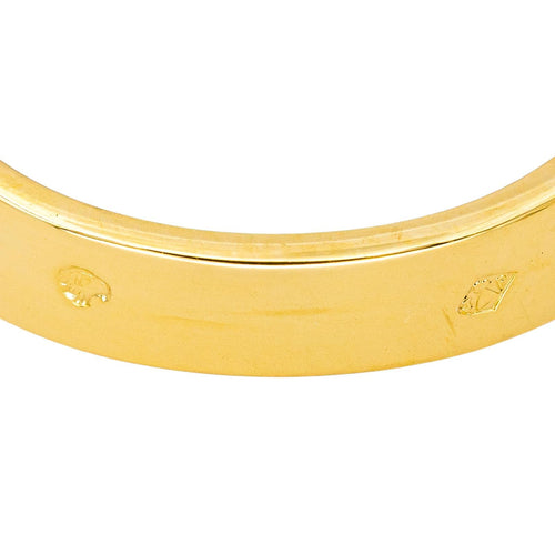 Bague 53 Bague en or jaune 18 carats avec émeraude et diamants 58 Facettes 4599349RV