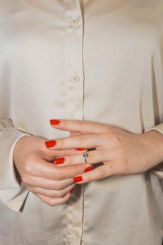 Bague 49 Bague trilogie en or blanc 18 carats et diamants 58 Facettes 4607369RV