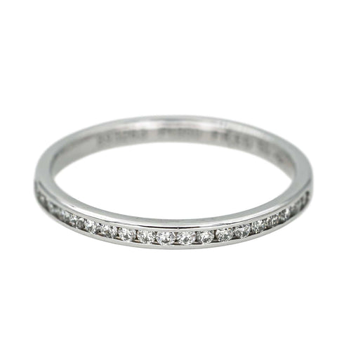 Bague 50 Fred For Love - Bague demi-alliance en platine et diamants 58 Facettes 4607371RV