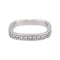 Bague 47 Bague demi-alliance en or blanc 18 carats et diamants 58 Facettes 4608578CN