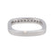 Bague 47 Bague demi-alliance en or blanc 18 carats et diamants 58 Facettes 4608578CN