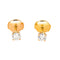 Boucles d'oreilles Boucles d’oreilles puces en or jaune 18 carats et diamants 58 Facettes 4608588CN
