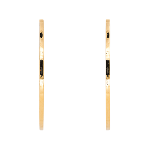 Boucles d'oreilles Boucles d’oreilles créoles en or jaune 18 carats 58 Facettes 4615246CN