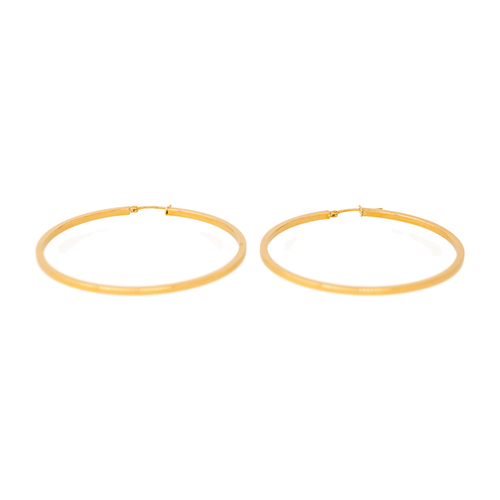 Boucles d'oreilles Boucles d’oreilles créoles en or jaune 18 carats 58 Facettes 4615246CN