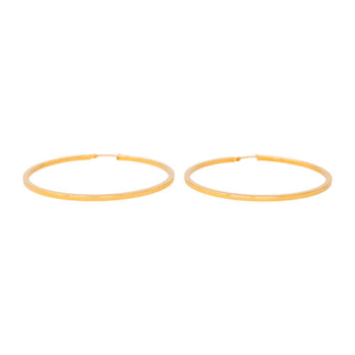 Boucles d'oreilles Boucles d’oreilles créoles en or jaune 18 carats 58 Facettes 4615246CN