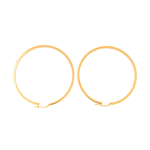 Boucles d'oreilles Boucles d’oreilles créoles en or jaune 18 carats 58 Facettes 4615246CN