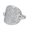 Bague 56 Pomellato Sabbia - Bague en or blanc pavée de diamants 58 Facettes 4621184CN