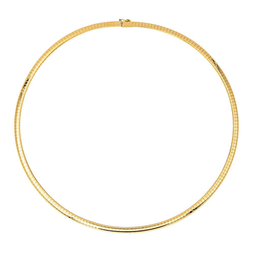Collier Collier maille oméga en or jaune 18 carats 58 Facettes 4629801RV