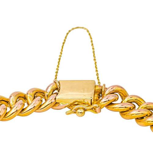 Bracelet Bracelet maille gourmette en or rose 18 carats 58 Facettes 4651158CN