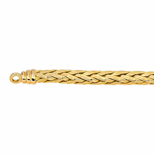 Collier Collier maille palmier en or jaune 18 carats 58 Facettes 4658396CN