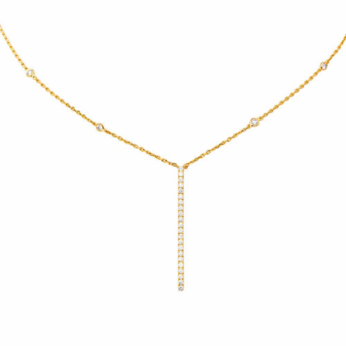 Collier Messika Gatsby - Collier en or rose avec diamants 58 Facettes 4661187RV