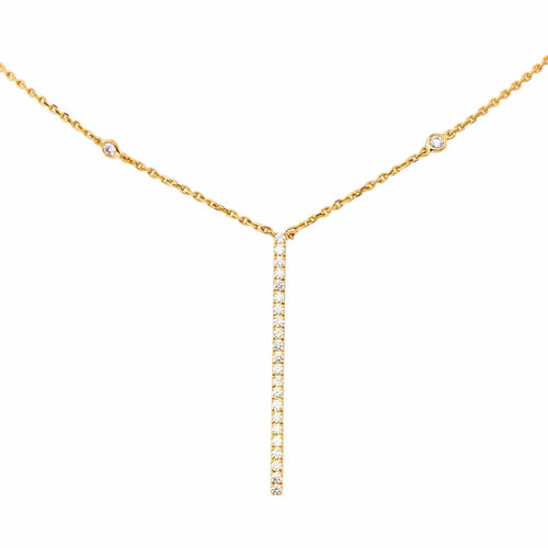 Collier Messika Gatsby - Collier en or rose avec diamants 58 Facettes 4661187RV