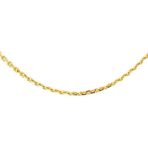 Collier Collier maille forçat en or jaune 18 carats 58 Facettes 4665395CN